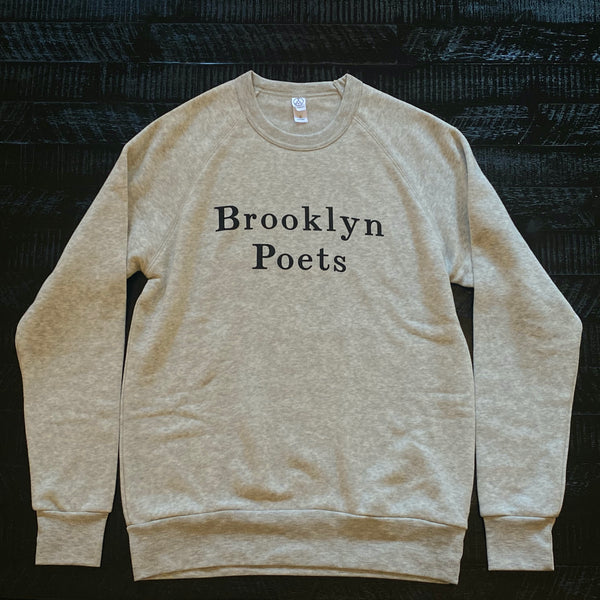 Brooklyn Poets Logo Sweatshirt: Light Grey