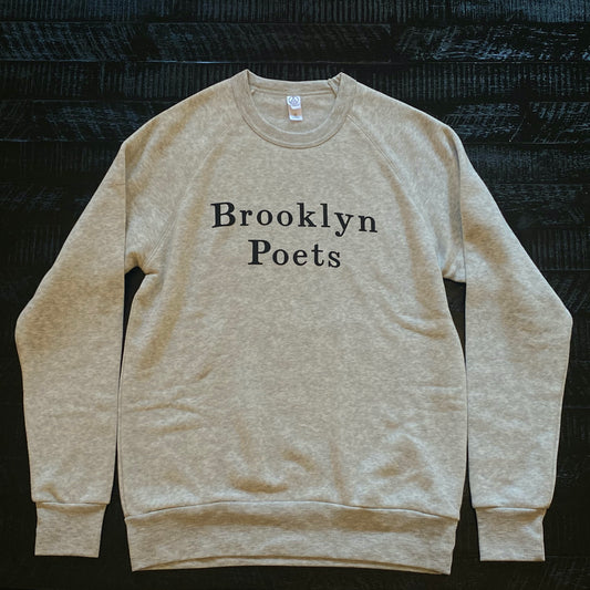 Brooklyn Poets Logo Sweatshirt: Light Grey