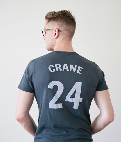 Unisex Baseball Tee: Hart Crane #24