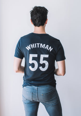 Unisex Baseball Tee: Walt Whitman #55