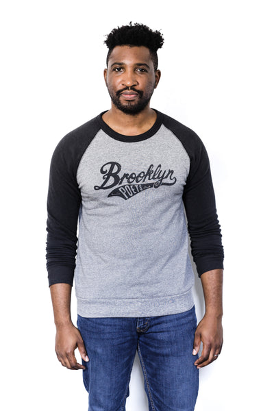 Brooklyn Poets Baseball Sweatshirt: Black