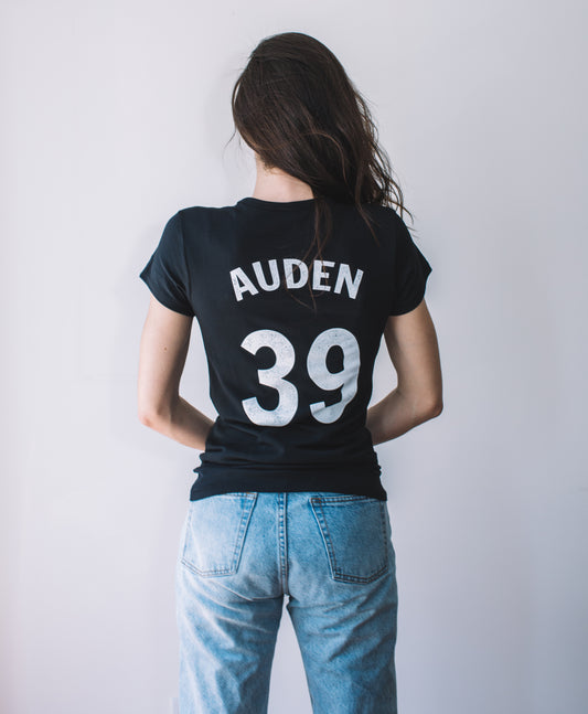 Women's Baseball Tee: W. H. Auden #39