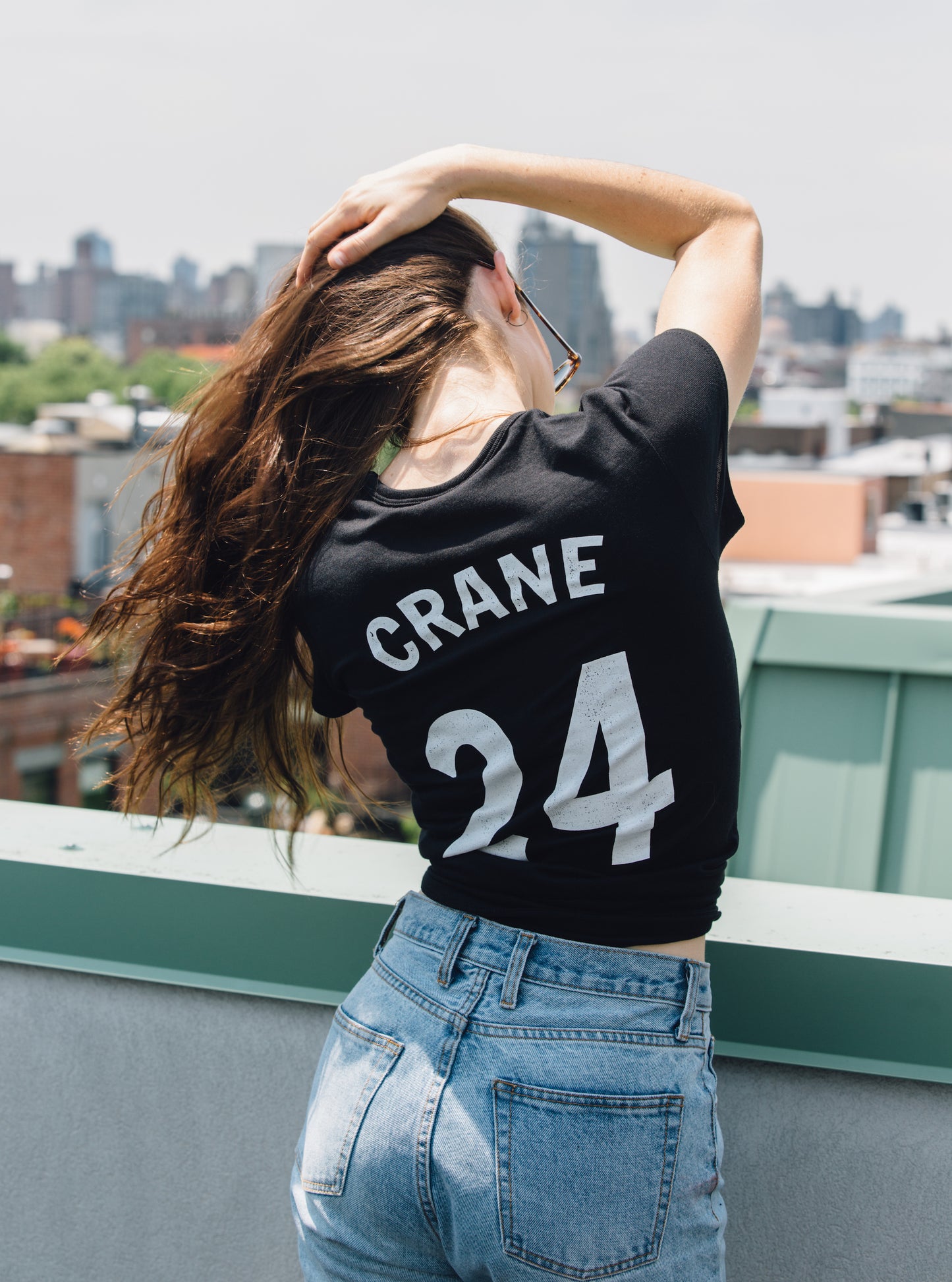 Women's Baseball Tee: Hart Crane #24