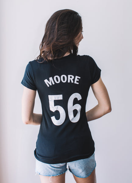 Women's Baseball Tee: Marianne Moore #56