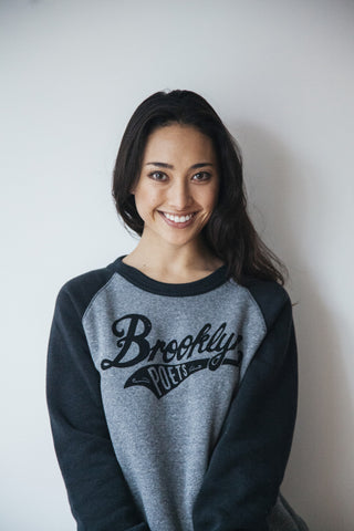 Brooklyn Poets Baseball Sweatshirt: Black